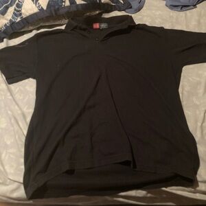 Vinatge Men's Black Polo Shirt